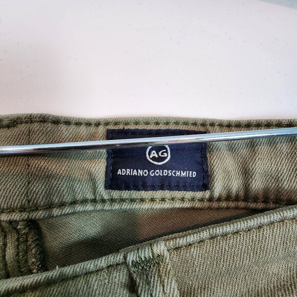 AG Adriano Goldschmied The Legging Super Skinny‎ Ankle Jeans Olive Distressed 26 - Picture 7 of 14